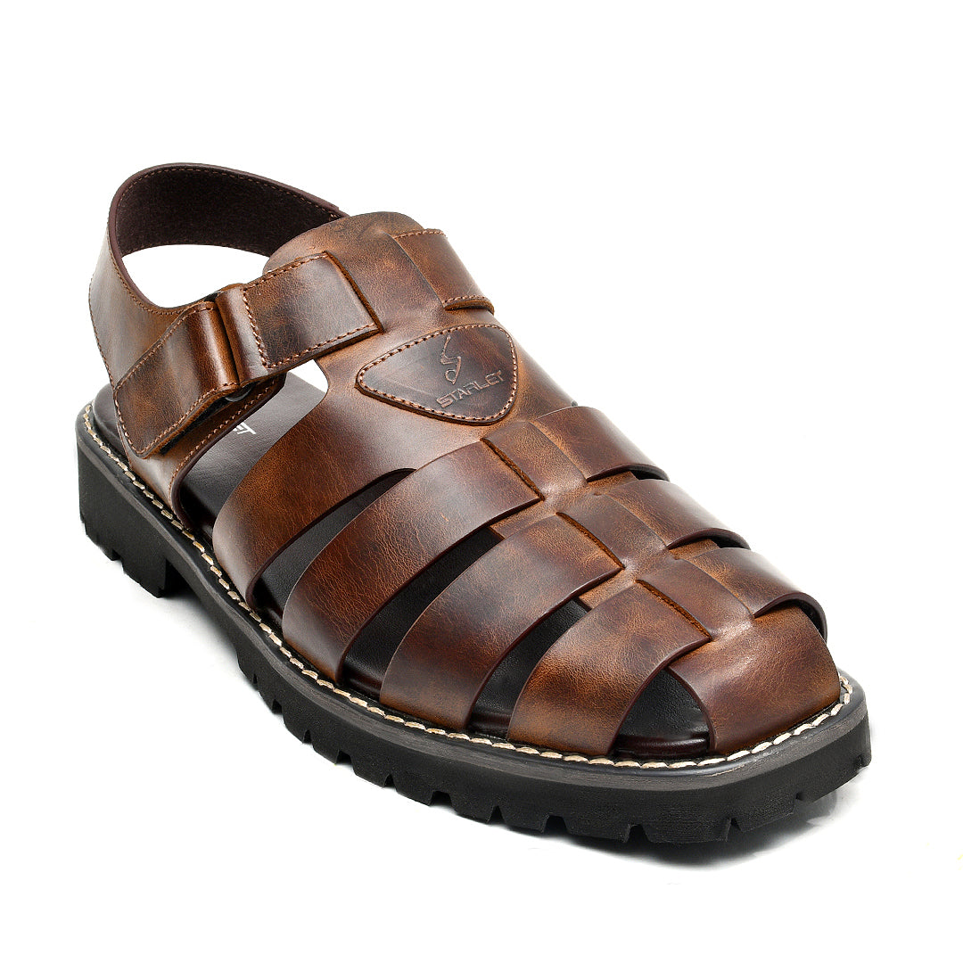 LEATHER SHOES - NOZ-03 - BROWN