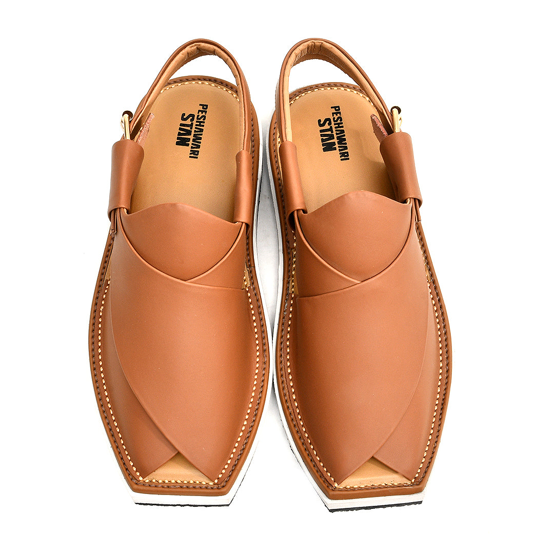 LEATHER PESHAWARI CHAPPAL - ATG0006 - TAN