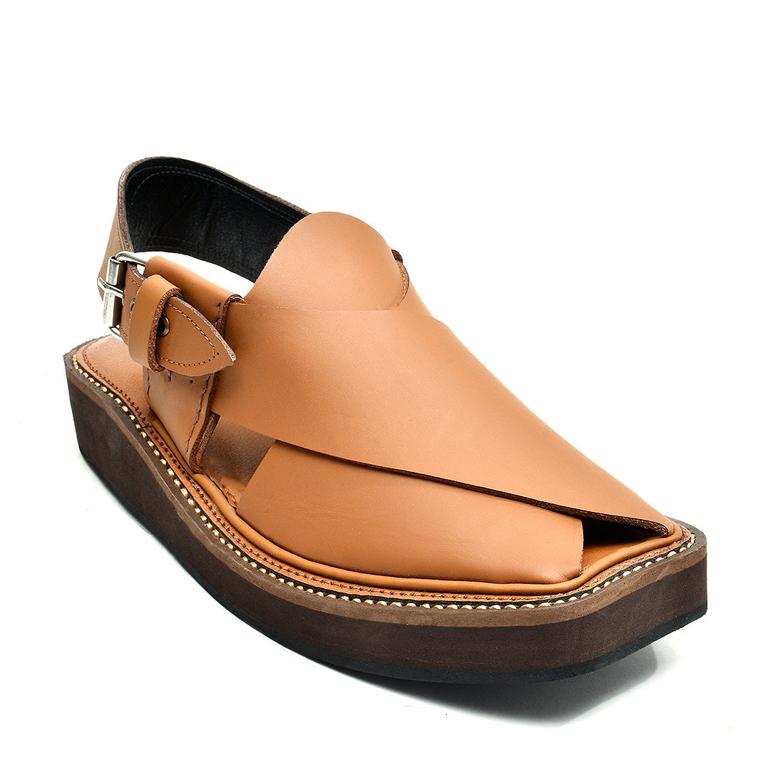 LEATHER PESHAWARI CHAPPAL - ATG0005 - TAN