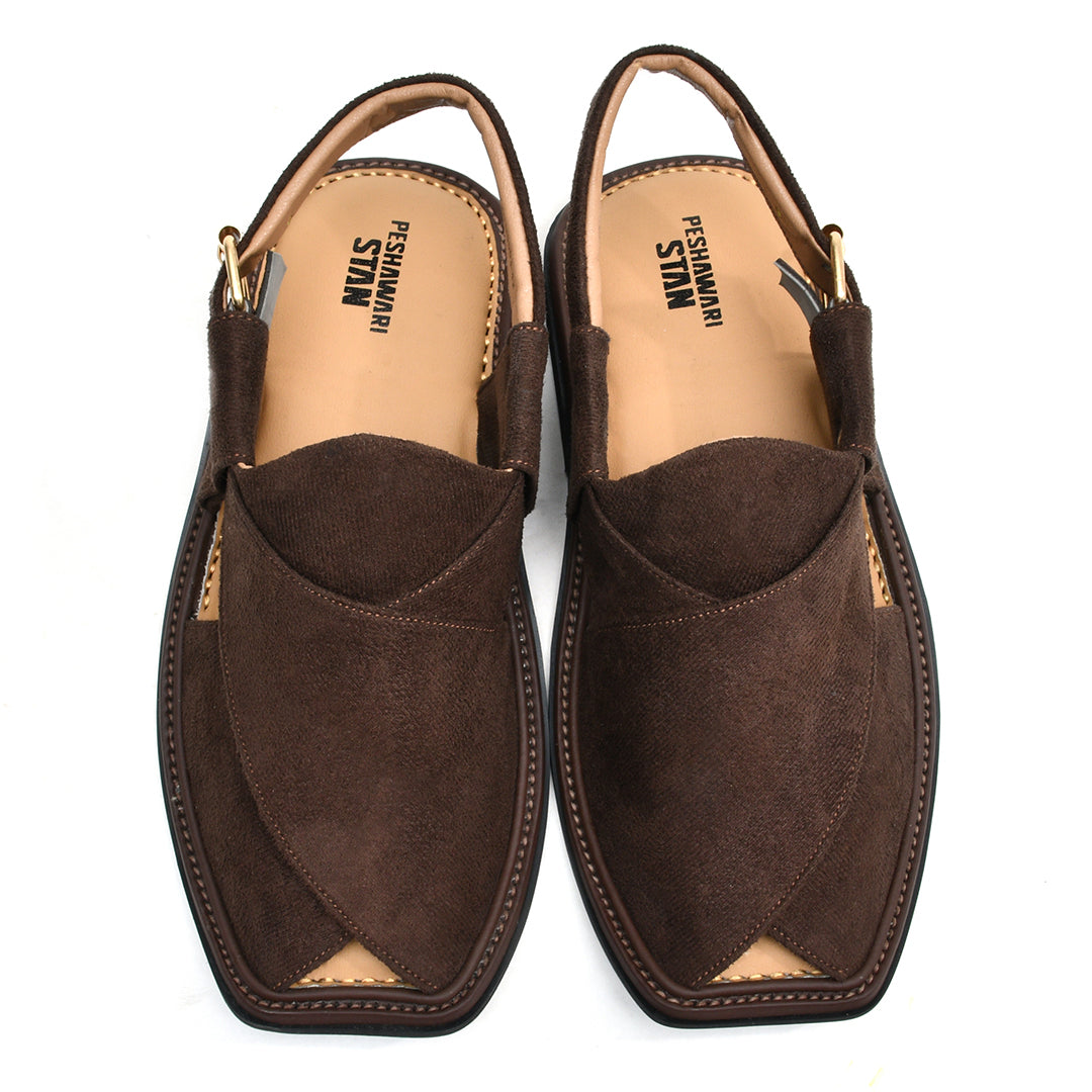 LEATHER PESHAWARI CHAPPAL -  ATG0003 - BROWN FB