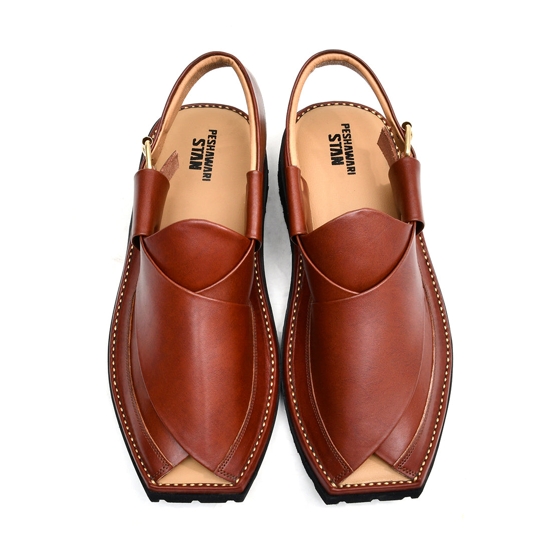 LEATHER PESHAWARI CHAPPAL - ATG0003 - MAROON