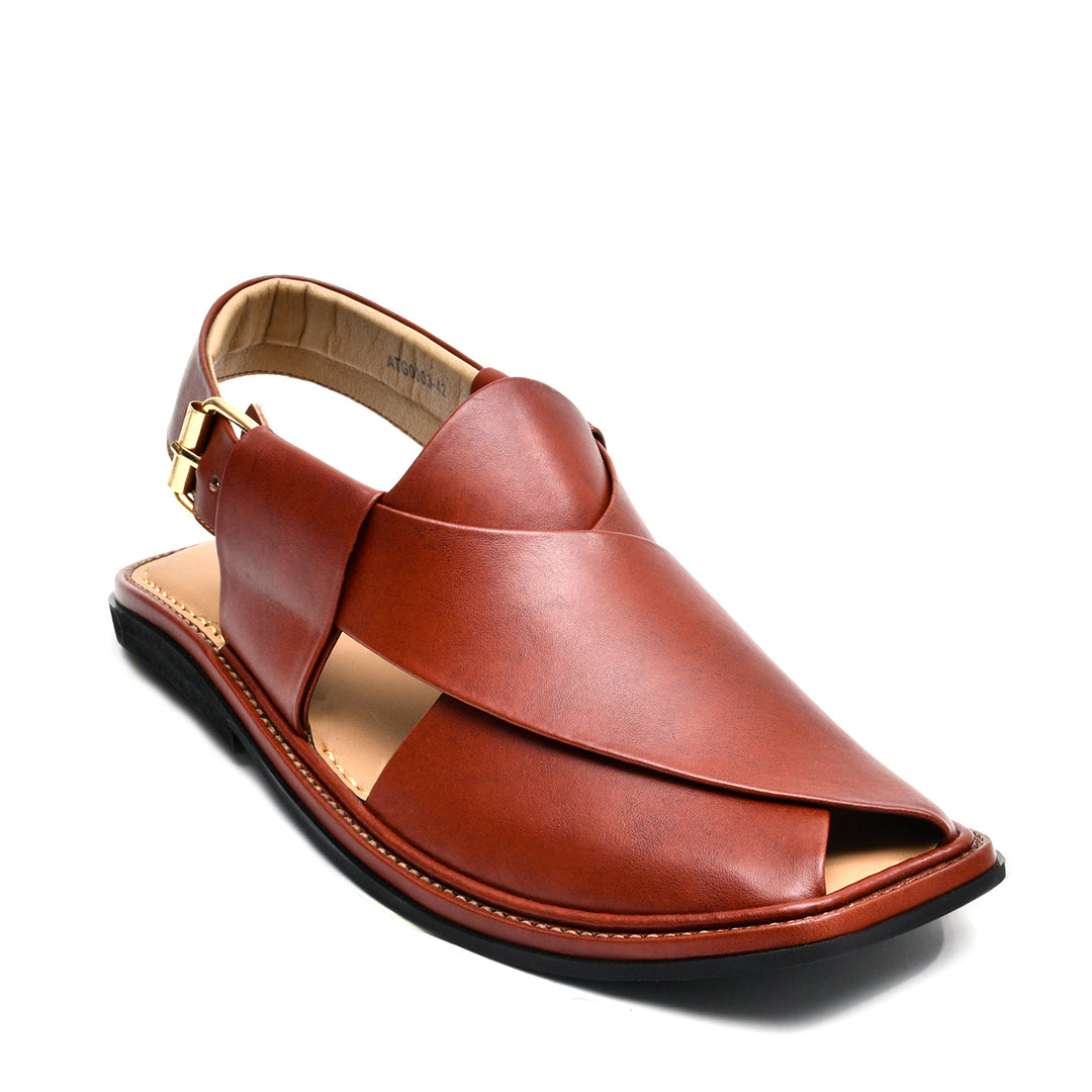 LEATHER PESHAWARI CHAPPAL - ATG0003 - MAROON