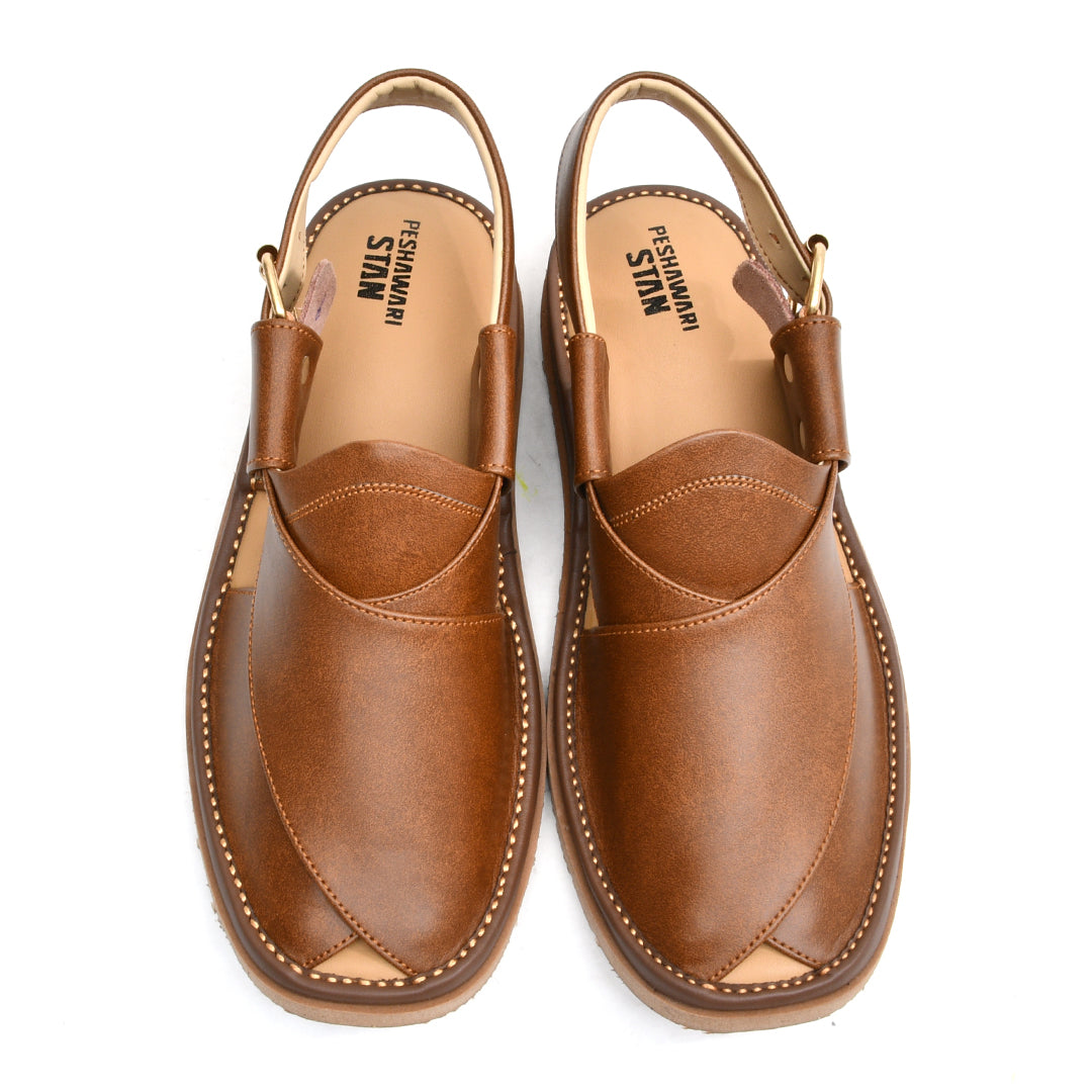 LEATHER PESHAWARI CHAPPAL - ATG0002 - MUSTARD