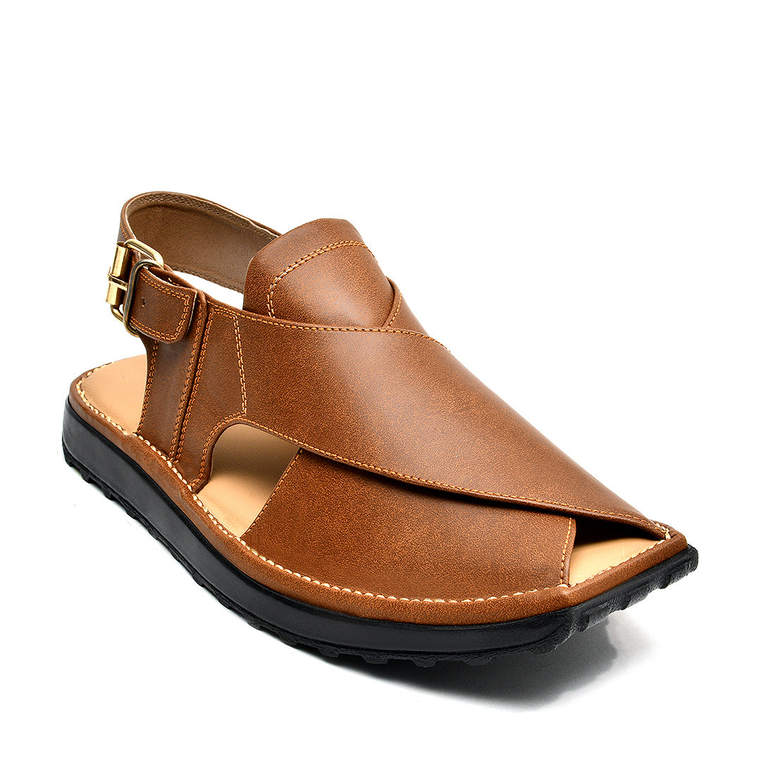 LEATHER PESHAWARI CHAPPAL - ATG0001 - MUSTARD