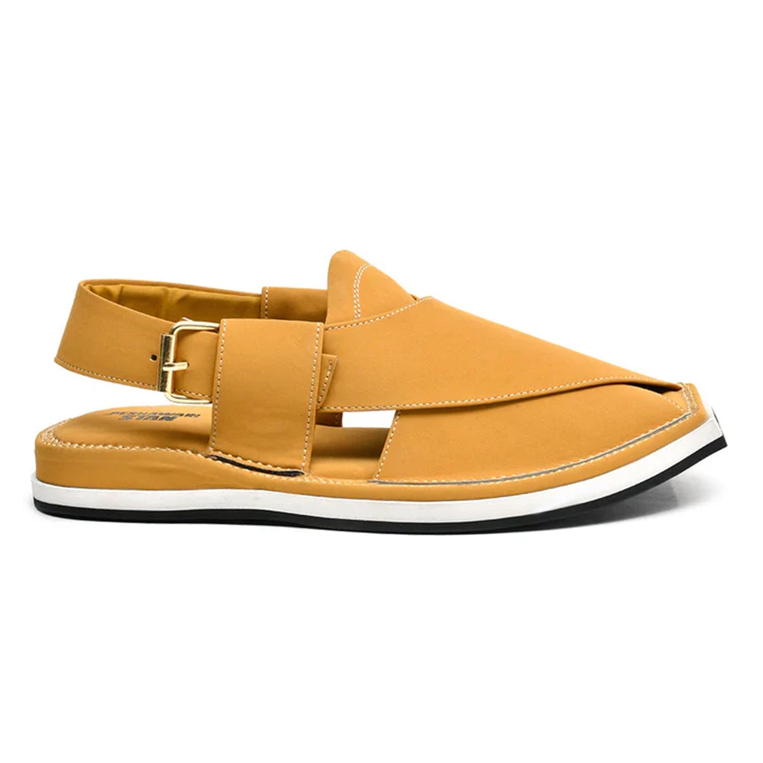 LEATHER PESHAWARI CHAPPAL - ATG0006 - YELLOW