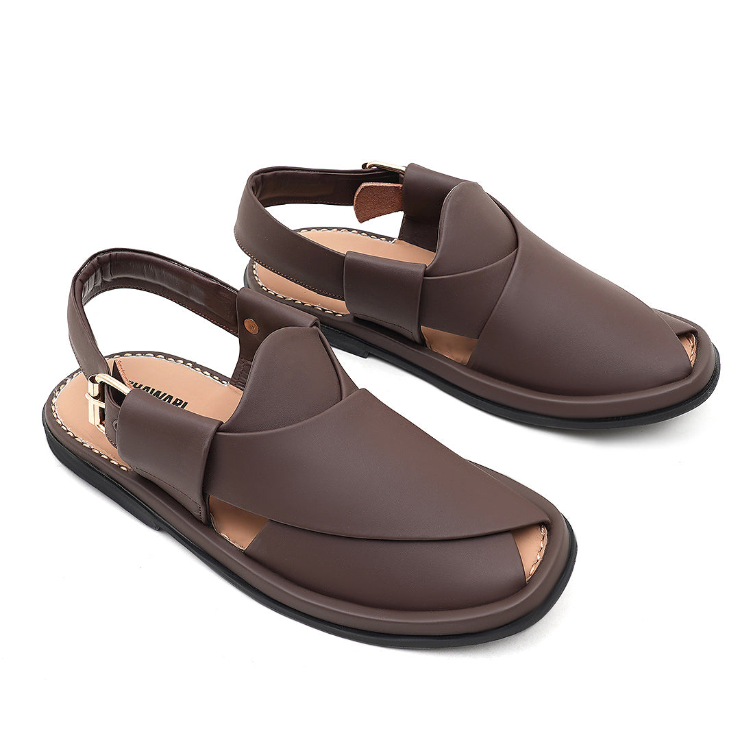 LEATHER PESHAWARI CHAPPAL - USG0002 - EXPRESSO
