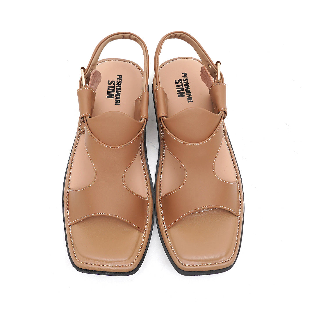 LEATHER PESHAWARI CHAPPAL - USG0004 - TAN
